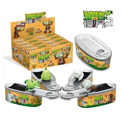 Plants VS. Zombies Toys Action Figure Pea Shooter Zombie Yeti Surprise Canned Press PVZ Figures Model Toys Child Birthday Gift