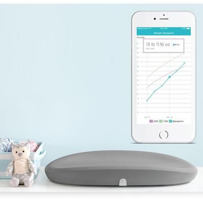 Hatch Baby Grow Smart Changing Pad and Scale in White