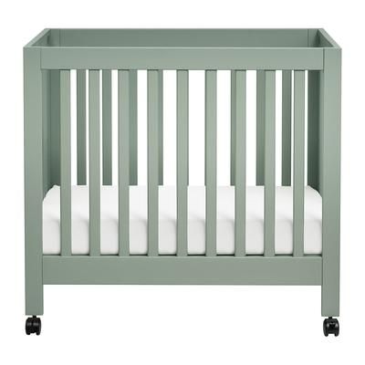 Babyletto Origami Mini Crib - Light Sage