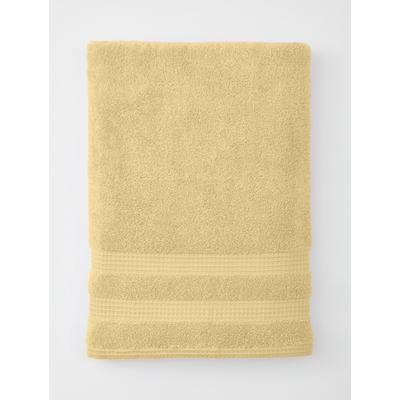 Waffle Quick Dry Bath Sheet by BrylaneHome in Maize