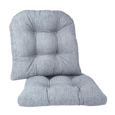 17" Tyson Gripper Chair Pad by BrylaneHome in Blue