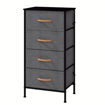 TEMU Frmobepts Fabric Chest Of Drawers Bedroom - Dresser With 4 Drawers And Large Storage, Modern Tall Tower Unit Storage Organiser For Living Room/bedroom, Wooden Top And Metal Frame