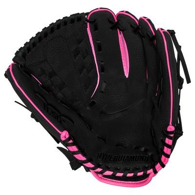 Nike Hyperdiamond Edge Basket Web 11.5" Youth Softball Glove - Right Hand Throw Pink/Black/White