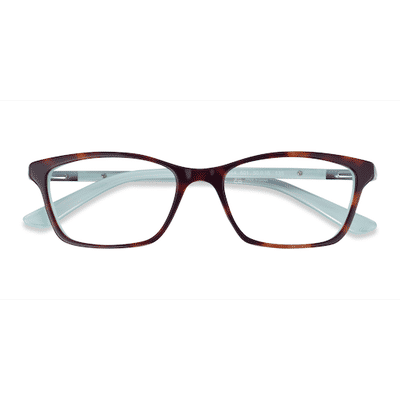 Female s horn Tortoise Blue Acetate Prescription eyeglasses - Eyebuydirect s Ralph RA7044