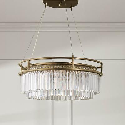 Giovanna Round Crystal Chandelier - Frontgate