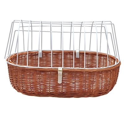 Aumüller Cesta per animali da bicicletta in vimini bollito - montaggio