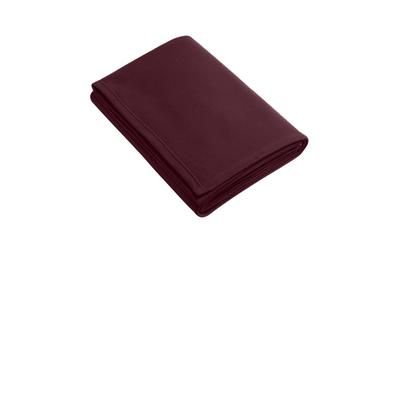 Port Authority BP60 Core Fleece Blanket in Maroon size OSFA | Polyester
