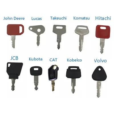 10pcs Master Key Ignition Set For Agricultural + Heavy Plant Machinery