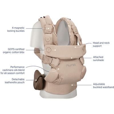 Nuna CUDL Luxe 4 in 1 Baby Carrier - Pearl