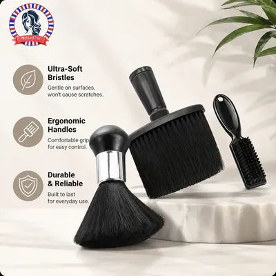 2/3-piece neck dust collector hair cleaning brush for hairdressers neck dust collector Hairdresser Salon Blade Clean Brush Tool