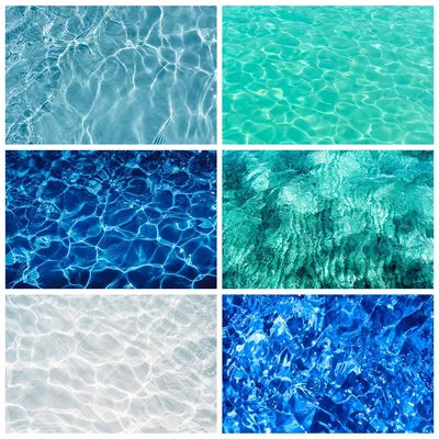 Blue Sea Water Shiny Ripples Summer Ocean Theme Photo Studio Background Children's Birthday Party