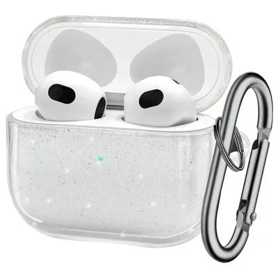 INS Transparent Earphone Case For AirPods Pro 2nd Case Glitter Shiny Clear TPU for Air Pods 1 2 3 Bluetooth headset Charging Box