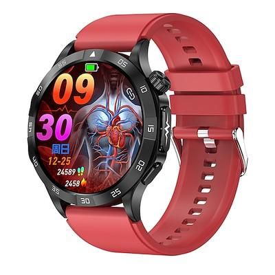 et381 smart watch 1.43 pollici amoled schermo hd bluetooth risposta/effettua chiamata ecg monitoraggio della pressione arteriosa sos fitness tracker