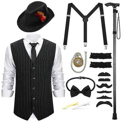 Anni Ruggenti Anni 1920 Retrò Vintage Abiti Gilet Cappello Panama Il grande Gatsby Gentiluomo Moda Costume Per uomo Natale Halloween Carnevale Balli di fine anno Addio al Nubilato Festival Adulti