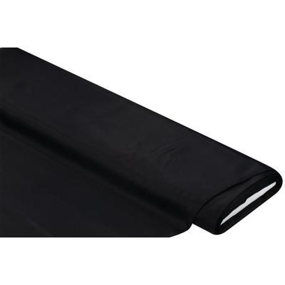 Tissu taffetas uni, noir