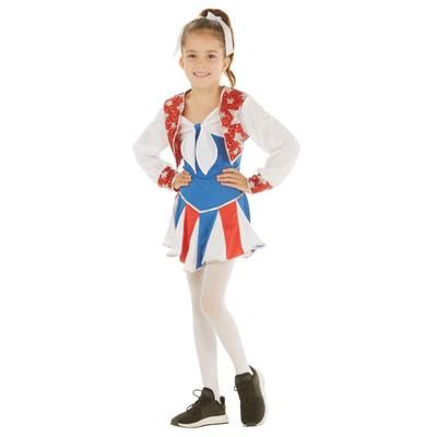 Déguisement de cheerleader "Little Silverstar" pour filles