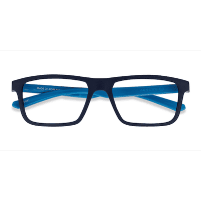 Unisex s rectangle Navy Plastic Prescription eyeglasses - Eyebuydirect s ARNETTE Ogori