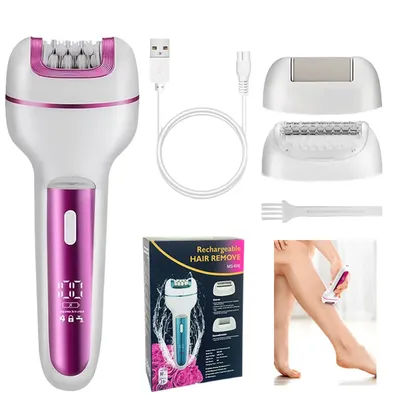 3in1 Rechargeable Women Epilator For Face Body Electric Shaver Female Hair Removal Bikini Trimmer Leg Lady Shaver Callus Remover
