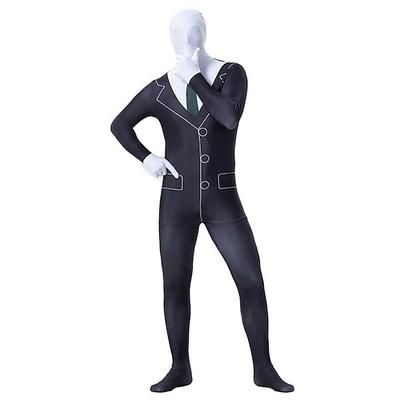Tuta Intera Costume Cosplay Body Teschio scheletro Mostro Zalgo Cosplay Bambini Adulti Per uomo Ragazzi Carnevale Mascherata martedì grasso Feste Halloween Performance Costumi di Halloween facili