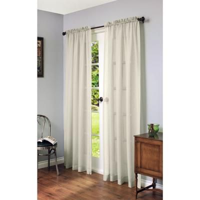Wide Width Cote D'Azure Sheer Curtain Panel by Habitat™ in Ivory (Size 56" W 84" L)