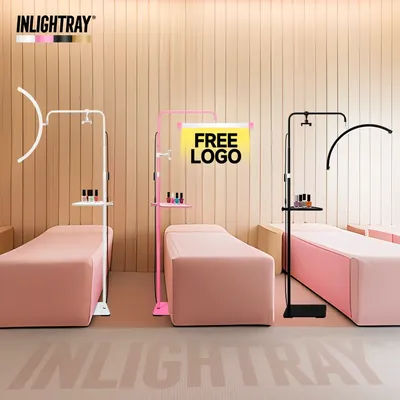 2025 Customizable LOGO Eyelash Extension Floor Lamp U-Joint LED Adjustable Salon Nail Art Tattoo