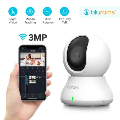 2.4＆5G WiFi Indoor Camera, 2K, 360° PTZ Pet Dog IP CCTV Camera with Phone App, 2-Way Talk, Night Vision, for Home Securi