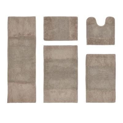 Granada Collection 100% Cotton 5 Piece (17" X 24" | 20" X 20" | 21" X 34" | 24" X 40" | 20" X 60") B by Brylane Home in Sand