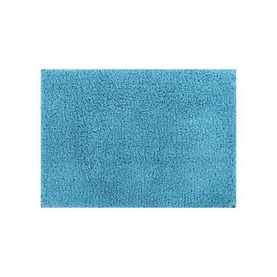 Wide Width Micro Plush Collection 100% Polyester 17" X 24" Rectangle Bath Rug by Homestyles in Blue (Size 24" W 40" L)