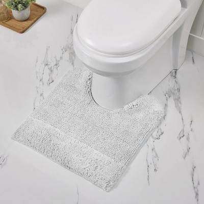 Granada Collection 100% Cotton 20" X 20" Contour Bath Rug by Brylane Home in White