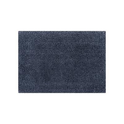Wide Width Micro Plush Collection 100% Polyester 17" X 24" Rectangle Bath Rug by Homestyles in Charcoal (Size 17" W 24" L)