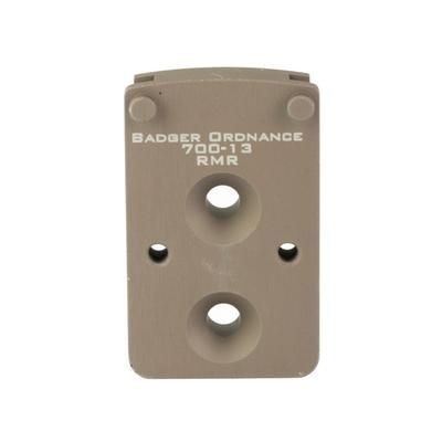 Badger Ordnance C1 12 O'Clock Top Optical Platform Fits Trijicon RMR For Use with C1 Arc Anodized Finish Tan 700-13