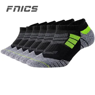 6 paires de chaussettes de sport Pack épais hommes maille rembourrée confortable athlétique coupe basse oreille course cheville chaussettes thermiques hommes