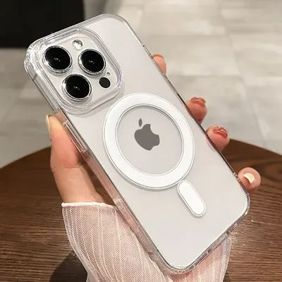 Offical Magnetic For Magsafe Acrylic Transparent Case For iPhone 16 15 14 13 11 12 Pro Max Plus