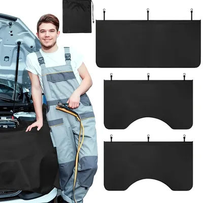 Tapis de couverture de garde-boue magnétique pour mécanicien automobile, tapis de protection pour la réparation des travaux automobiles, protection de garde-boue de voiture en cuir microfibre