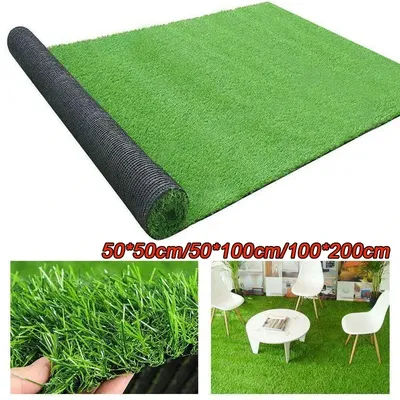 Simulation de pelouse verte artificielle, faux gazon synthétique, tapis d'aménagement paysager antidérapant, décoration de jardin et de cour