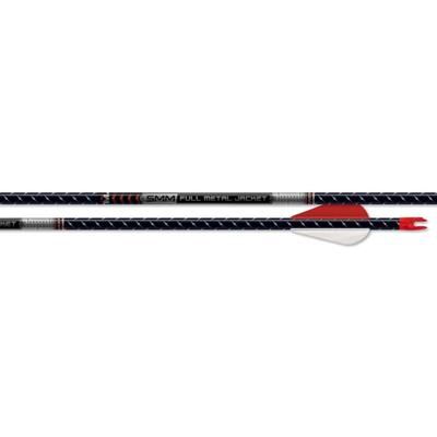 Easton 5mm FMJ Arrows with Half Outs 500 6 Pk Black 301239