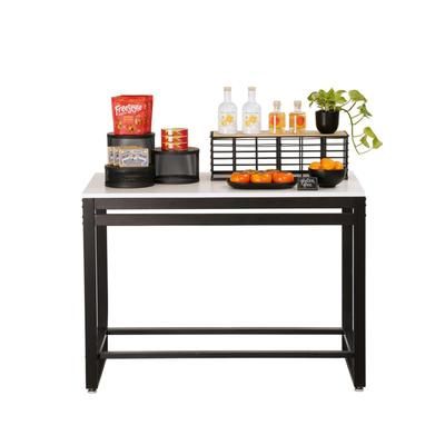 Cal-Mil 22348-42-15 Merchandising Table w/ White Top & Metal Frame - 42"W x 24"D x 29 3/4"H