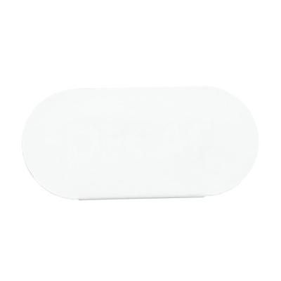 Cal-Mil 23401-15 "Blank" Table Tent Sign - 4 1/2"W x 2"H, Metal, White