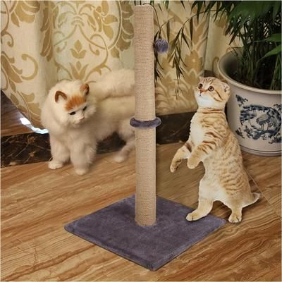 TEMU Tall Large Cat Scratching Post 74cm Strong Natural Sisal Pole Heavy Duty Base