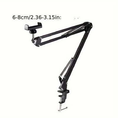 TEMU 1pc Cantilever Desktop Holder + Pan + Mobile Phone Clip Set In Individual Packaging