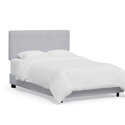 Vanessa Bed - Rectanglular, Rectangular/Pinstripe Navy, King - Grandin Road