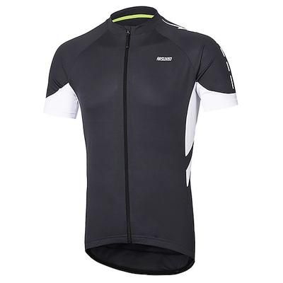 Per uomo Maglia da Ciclismo Tinta unica Manica Corta Bicicletta Maglia con 3 tasche posteriori Mountain Bike MTB Ciclismo su strada Traspirabilità Strisce Riflettenti Tasca Posteriore Tessuto ultra