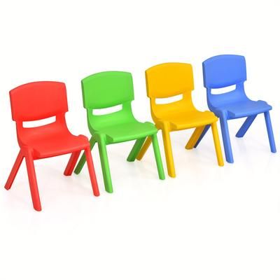 TEMU Multigot Set Of Plastic Chairs Stackable Play And Learn Furniture Colorful New