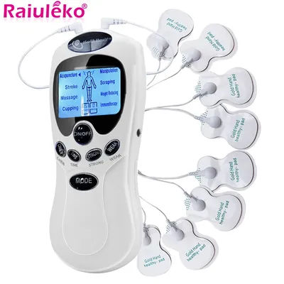 8 Mode EMS Electric Herald Tens Machine Acupuncture Body Massage Muscle Stimulator Digital Therapy Massager Electrostimulator