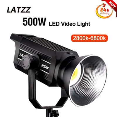 LATZZ 500W LED Video Light 2800k-6800k Photography Light APP Control Studio Photo Lamp Camera Light