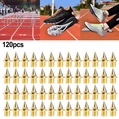 120pcs 1/4 Inch Track Field Needle With Wrench Spikes Steel Spikes For Running Camping Shoe Spikes Replacements Accessories