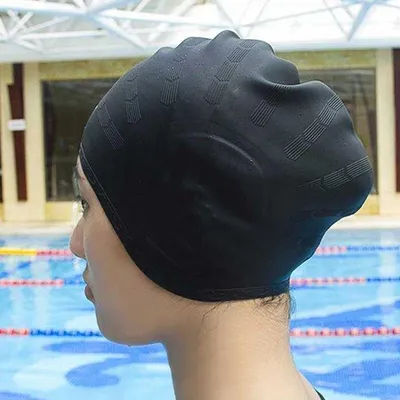 Bonnet de natation à haute élasticité pour adultes, bonnet de piscine imperméable pour hommes et femmes, protection des oreilles, cheveux longs, grand chapeau de plongée en silicone