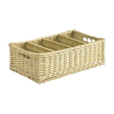 Range-couverts en osier blanc
