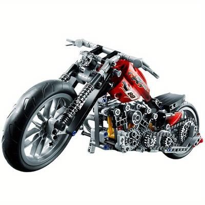 TEMU 378 Pcs Motorcycle Model Educational Technic Building Block Toy Birthday Christmas Gift For Boys