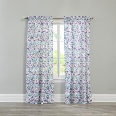 Wide Width BH Studio Microfiber Rod-Pocket Panel by BH Studio in Multi Floral (Size 50" W 96" L)